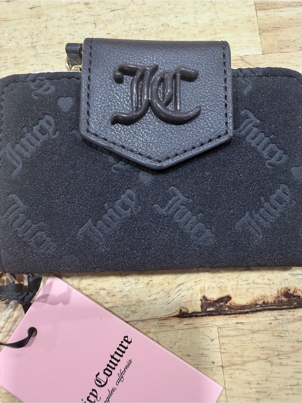 Juicy Couture Brown Suede Wallet - Picture 2 of 6
